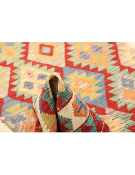 Kilim 158x194 Cm Kilim, Afghanistan, Hand-carded Wool warp: