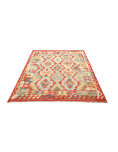 Kilim 146x196 Cm Kilim, Afghanistan, Hand-carded Wool warp: 2