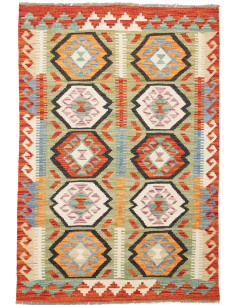 Kilim 99x147 Cm Kilim, Afghanistan, Lana Cardata A Mano