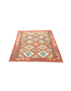 Kilim 107x148 Cm Kilim, Afghanistan, Hand-carded Wool warp: 2