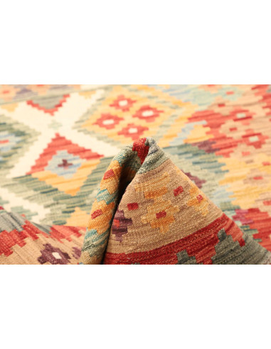 Kilim 104x146 Cm Kilim Afghanistan Hand-carded Wool warp: