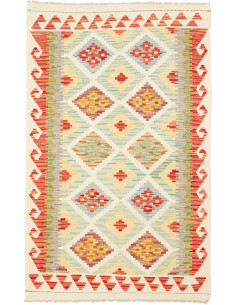 Kilim 99x155 Cm Kilim, Afghanistan, Hand-carded Wool warp:
