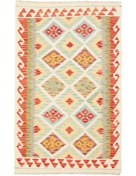 Kilim 99x155 Cm Kilim, Afghanistan, Lana Cardata A Mano
