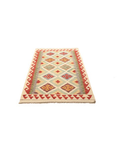 Kilim 99x155 Cm Kilim, Afghanistan, Hand-carded Wool warp: 2