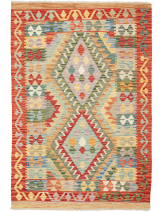 Kilim 104x150 Cm Kilim Afghanistan, Hand-carded Wool warp: