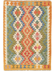 Kilim 103x146 Cm Kilim Afghanistan Hand-carded Wool warp:
