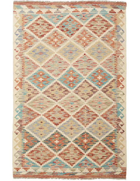 Kilim 101x153 Cm Kilim, Afghanistan, Lana Cardata A Mano,