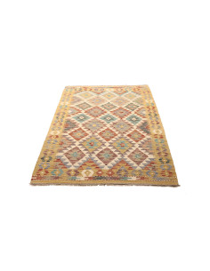 Kilim 105x152 Cm Kilim Afghano Lana Cardata A Mano Cotone 2