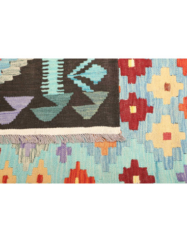 Kilim 200x306 Cm Kilim, Afghanistan, Hand-carded Wool warp: