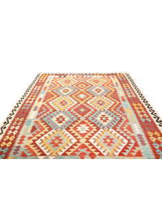Kilim 203x300 Cm Afghan Kilim, Hand-carded Wool cotton 2