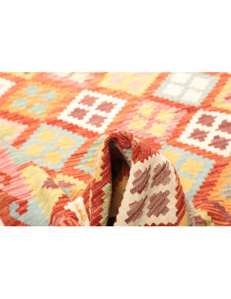 Kilim 183x241 Cm Kilim Afghanistan Hand-carded Wool, Cotton