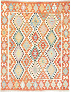 Kilim 156x198 Cm Kilim, Afghanistan, Hand-carded Wool warp: