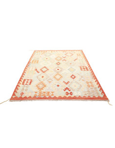 Kilim 150x205 Cm Kilim, Afghanistan, Hand-carded Wool warp: 2
