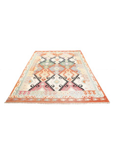 Kilim 170x247 Cm Kilim Afghanistan, Hand-carded Wool warp: 2