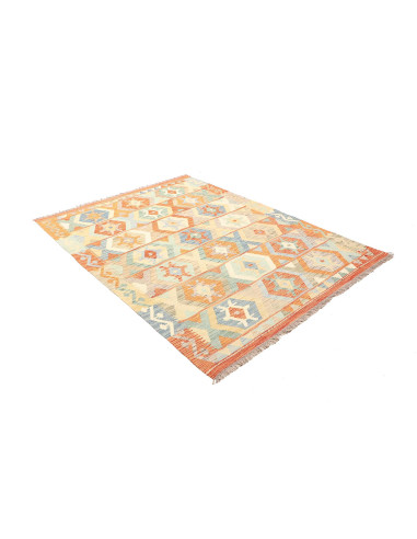 Kilim 150x200 Cm Kilim, Afghanistan, Hand-carded Wool warp: