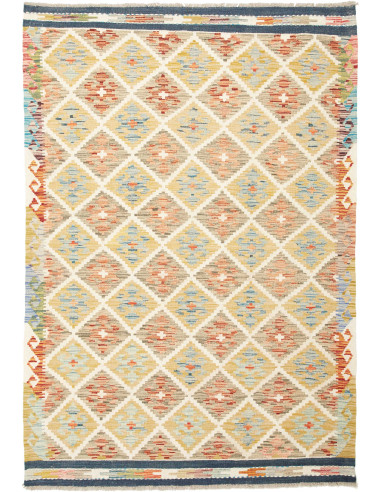 Kilim 130x184 Cm Kilim Afghanistan Hand-carded Wool