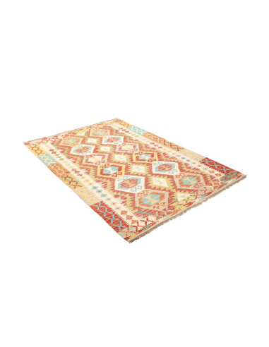 Kilim 126x186 Cm Kilim, Afghanistan, Hand-carded Wool warp: