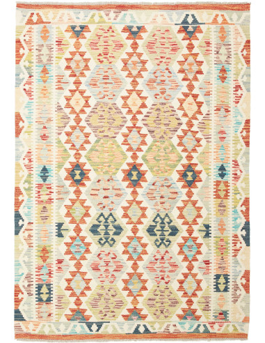 Kilim 130x185 Cm Kilim, Afghanistan, Lana Cardata A Mano