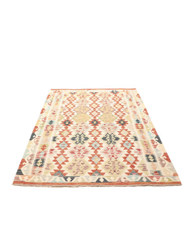 Kilim 130x185 Cm Kilim, Afghanistan, Lana Cardata A Mano