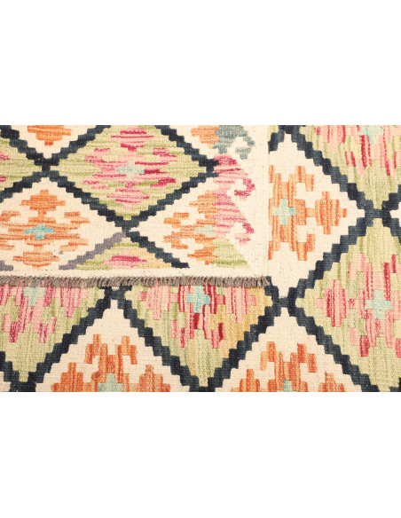 Kilim 128x180 Cm Kilim Afghanistan. Hand-carded Wool warp: