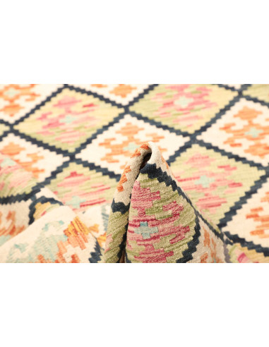 Kilim 128x180 Cm Kilim Afghanistan. Hand-carded Wool warp: