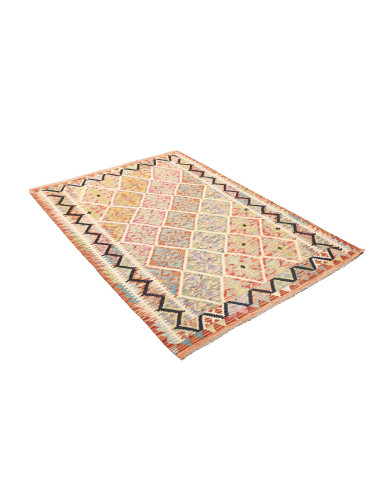 Kilim 128x184 Cm Kilim Afghano, Lana Cardata A Mano