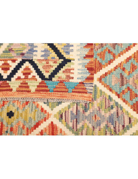 Kilim 128x184 Cm Kilim Afghano, Lana Cardata A Mano