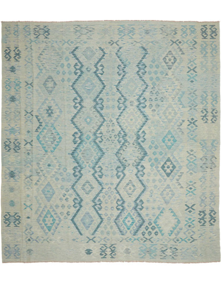 Kilim 263x289 Cm Kilim, Afghanistan, Lana Cardata A Mano,