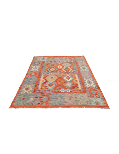 Kilim 146x201 Cm Kilim Afghanistan Lana Cardata A Mano