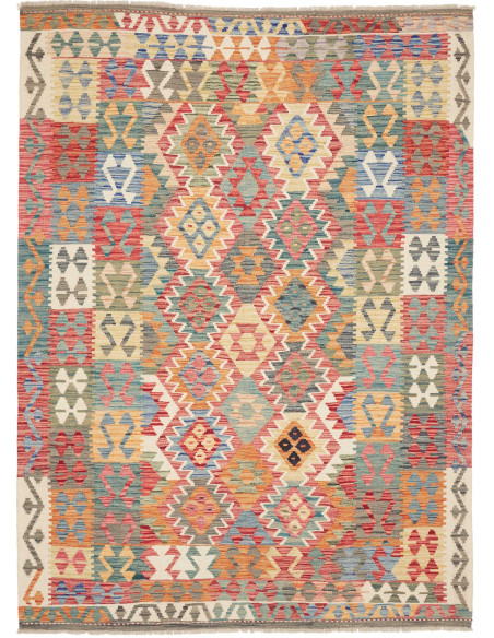 Kilim 171x237 Cm Kilim Afghanistan, Lana Cardata A Mano,
