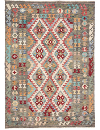 Kilim 172x241 Cm Kilim, Afghanistan, Hand-carded Wool,