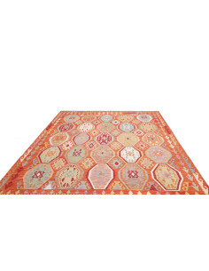 Kilim 255x296 Cm Kilim, Afghanistan, Hand-carded Wool warp 2