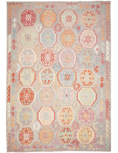 Kilim 252x356 Cm Kilim, Afghanistan, Lana Cardata A Mano,
