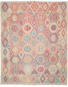 Kilim 267x340 Cm Kilim Afghanistan Hand-carded Wool warp