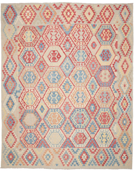 Kilim 267x340 Cm Kilim Afghanistan Hand-carded Wool warp
