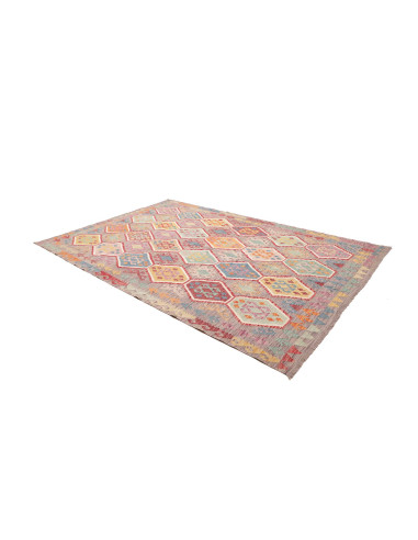 Kilim 205x305 Cm Kilim, Afghanistan, Lana Cardata A Mano,