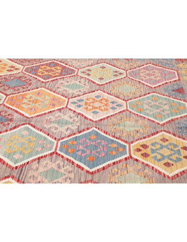 Kilim 205x305 Cm Kilim, Afghanistan, Lana Cardata A Mano,