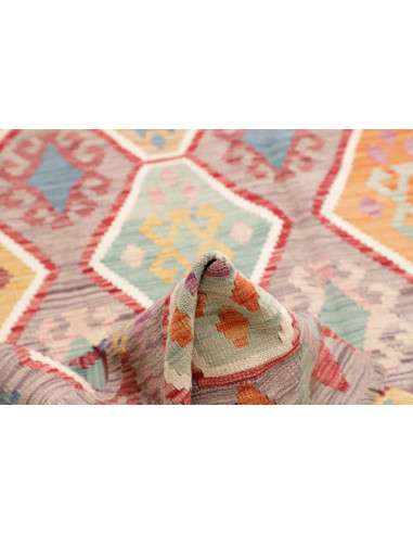 Kilim 205x305 Cm Kilim, Afghanistan, Lana Cardata A Mano,