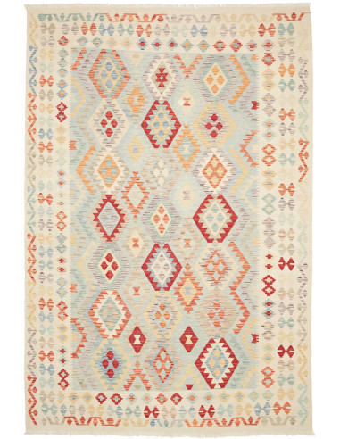 Kilim 200x297 Cm Kilim, Afghanistan, Hand-carded Wool warp: