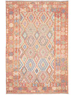 Kilim 202x302 Cm Kilim, Afghanistan, Lana Cardata A Mano