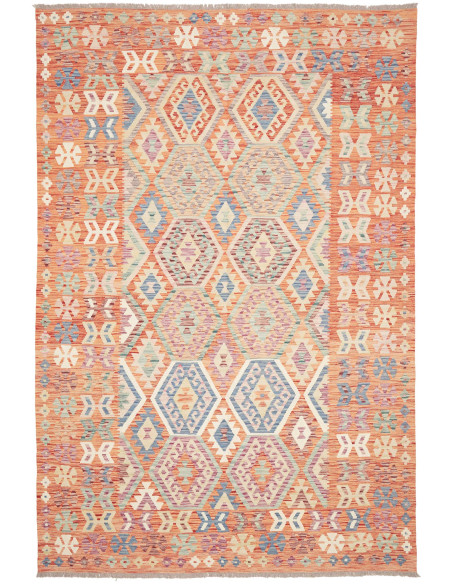 Kilim 202x302 Cm Kilim, Afghanistan, Lana Cardata A Mano