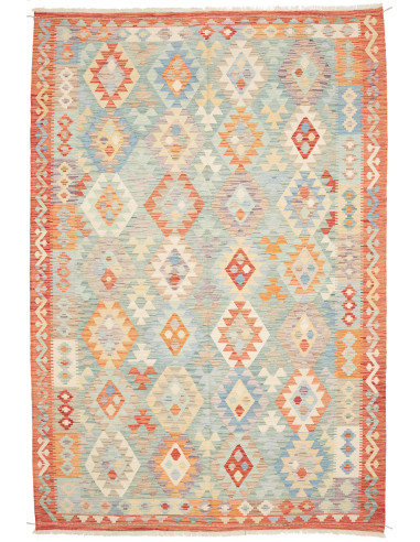 Kilim 198x296 Cm Kilim, Afghanistan, Hand-carded Wool,