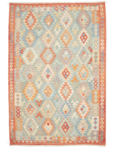 Kilim 198x296 Cm Kilim, Afghanistan, Hand-carded Wool,