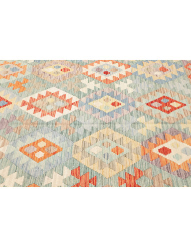 Kilim 198x296 Cm Kilim, Afghanistan, Lana Cardata A Mano,