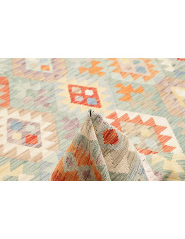 Kilim 198x296 Cm Kilim, Afghanistan, Lana Cardata A Mano,