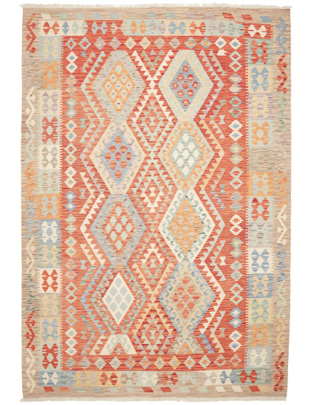 Kilim 209x298 Cm Kilim Afghanistan Hand-carded Wool