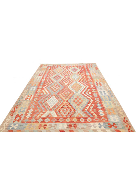 Kilim 209x298 Cm Kilim Afghanistan Hand-carded Wool
