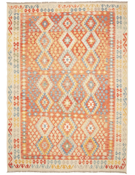 Kilim 210x295 Cm Kilim Afghanistan, Lana Cardata A Mano