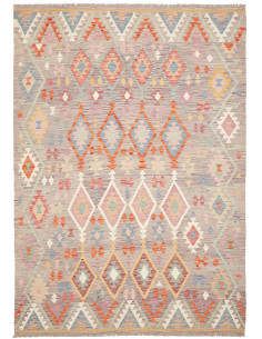 Kilim 155x198 Cm Kilim, Afghanistan, Hand-carded Wool