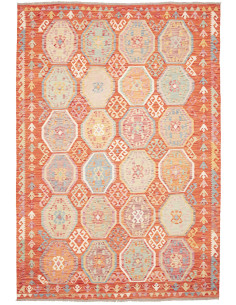 Kilim 198x286 Cm Kilim, Afghanistan, Lana Cardata A Mano,